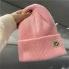 Cartoon Big Mouth Red Eyes Bag Head Hat Autumn and Winter New Embroidered Wool Knitted Hat Cover To Keep Warm