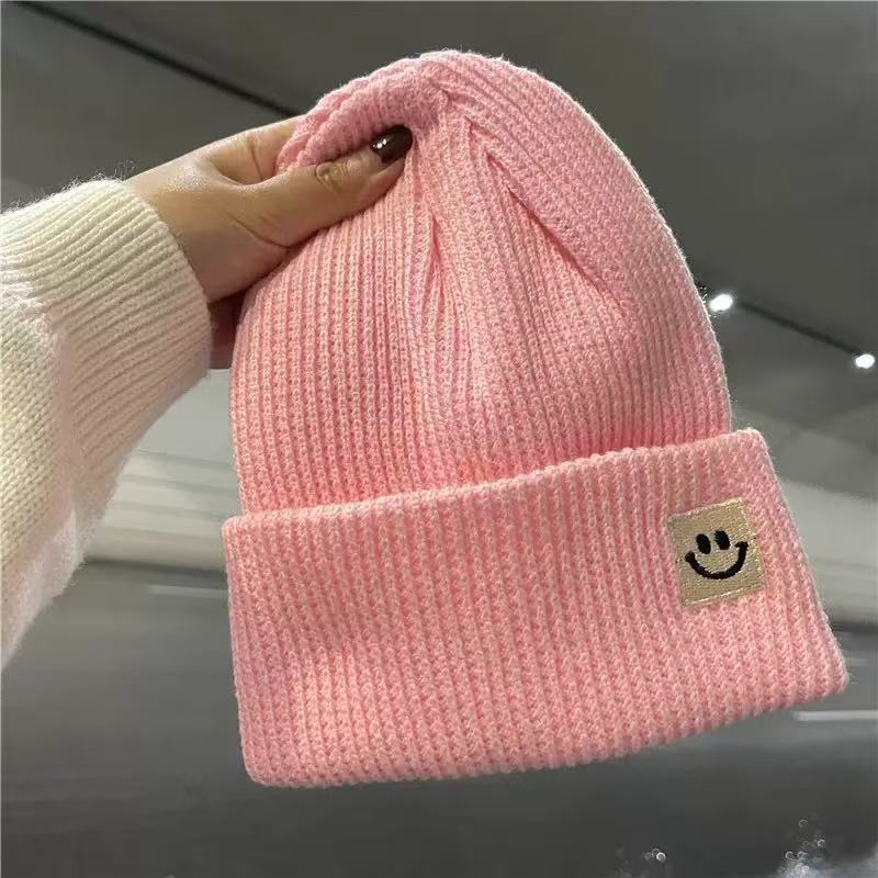 Cartoon Big Mouth Red Eyes Bag Head Hat Autumn and Winter New Embroidered Wool Knitted Hat Cover To Keep Warm