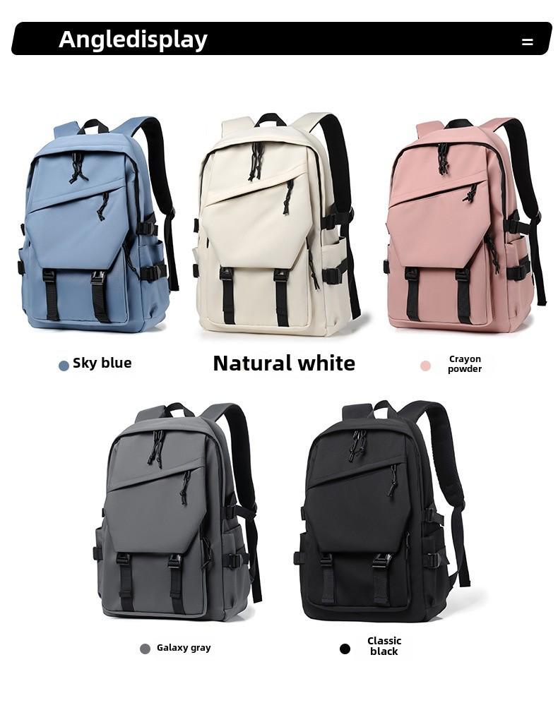 Модный рюкзак большой вместимости для студентов: Простой дизайн для средней школы, старшей школы и колледжа.