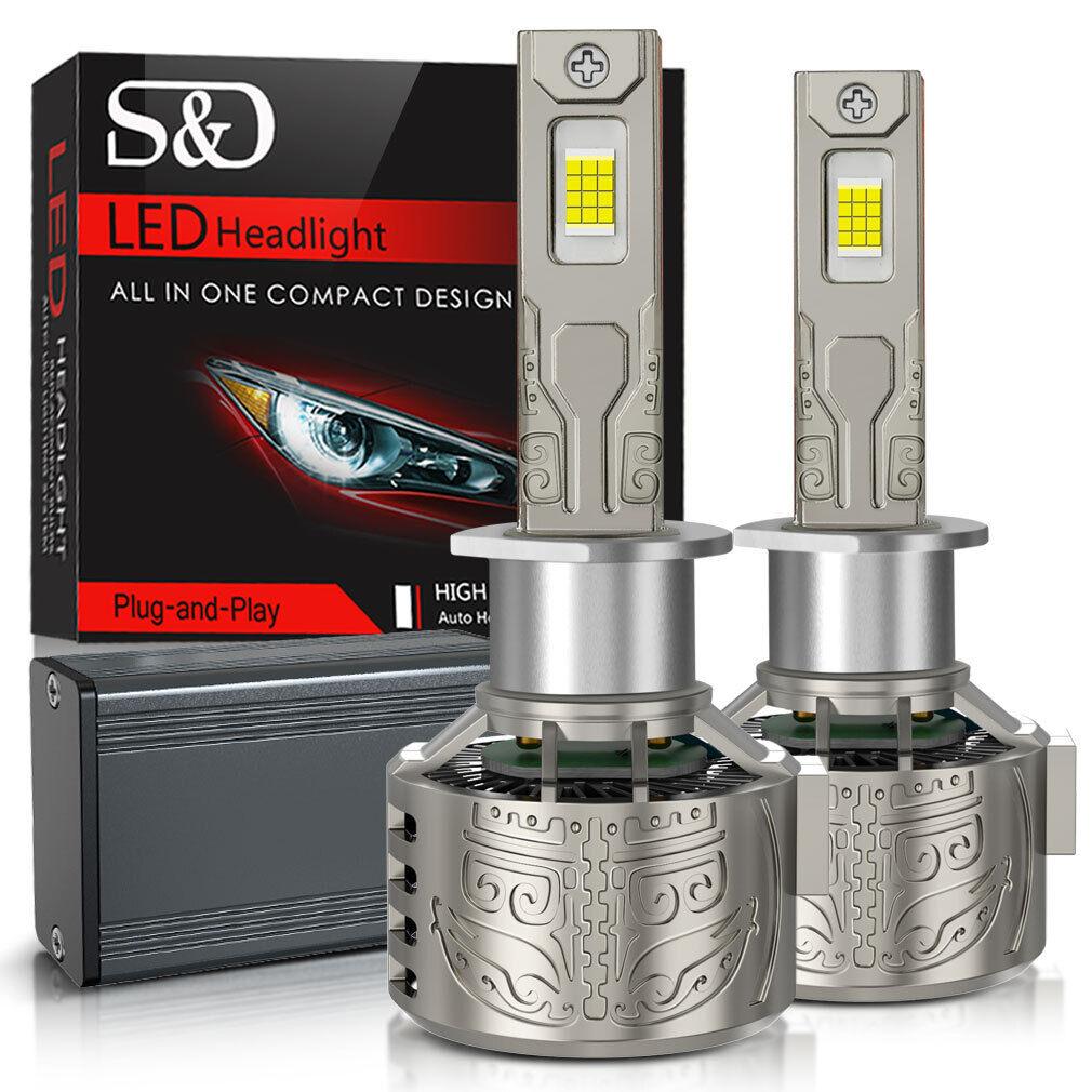 2 шт. светодиодные лампы H7 H4 для фар 6000K H1 H3 H8 H11 Led 9005 HB3 9006 HB4, автомобильная лампа 130 Вт 80000 лм 9012 Hir2, мощная фара Canbus 24SMD CSP Chips