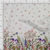 oneOone Ткань Cotton Flex с принтом в виде листьев и цветов для шитья BTY 40 дюймов