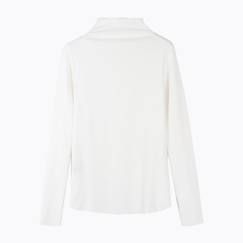 Женская облегающая белая водолазка с длинным рукавом, немецкий бархат, шикарный топ осень/зима 2025 г.