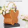 Decorative Butterfly Shaped Basket with Handle Plastic Construction Storage Container For Living Room Bedroom