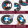 LHNJF1 Car Sticker 2PCS Car Coasters For BMW 5 Series G30 F10 G32 G20 G05 G01 G02 F20 F30 Silicone Cup Holder Coaster Center Console Ac