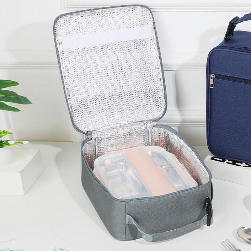 Portable Large Capacity Insulated Lunch Box Reusable Lunch Bag for Men Women Waterproof Oxford Cloth Insulated Cooler Bag