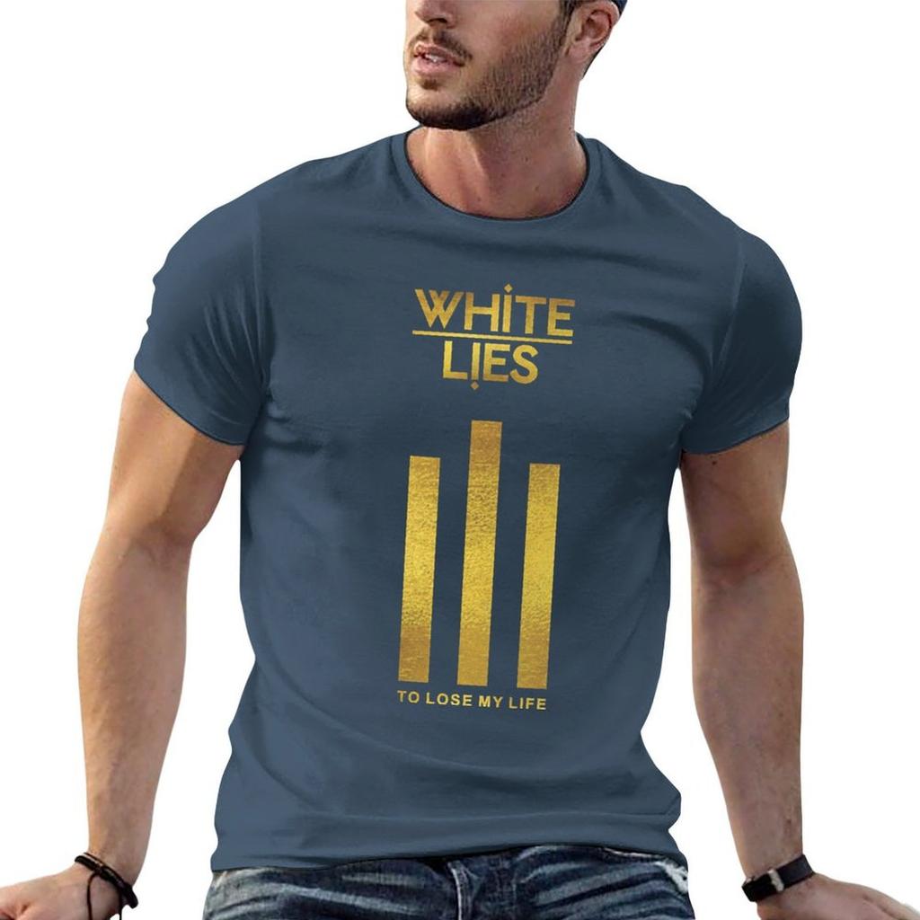 White Lies Band Tshirt Funny T Shirts Unisex Unisex T Shirt Luxury T Shirts Cotton 100 Tshirt