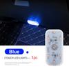 LED Touch Light Mini Wireless Car Interior Lighting Auto Roof iling Reading Lamp for Door Foot Trunk Storage Box USB Charging