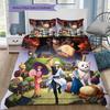 Gintama Pattern Bedding Quilt Set Quilt Cover Pillowcase Home Birthday Gift(1 * duvet cover + 2 * pillowcase, without core)