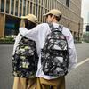Women's Print Backpack Student Schoolbag Men's Large Capacity Travel Backpack