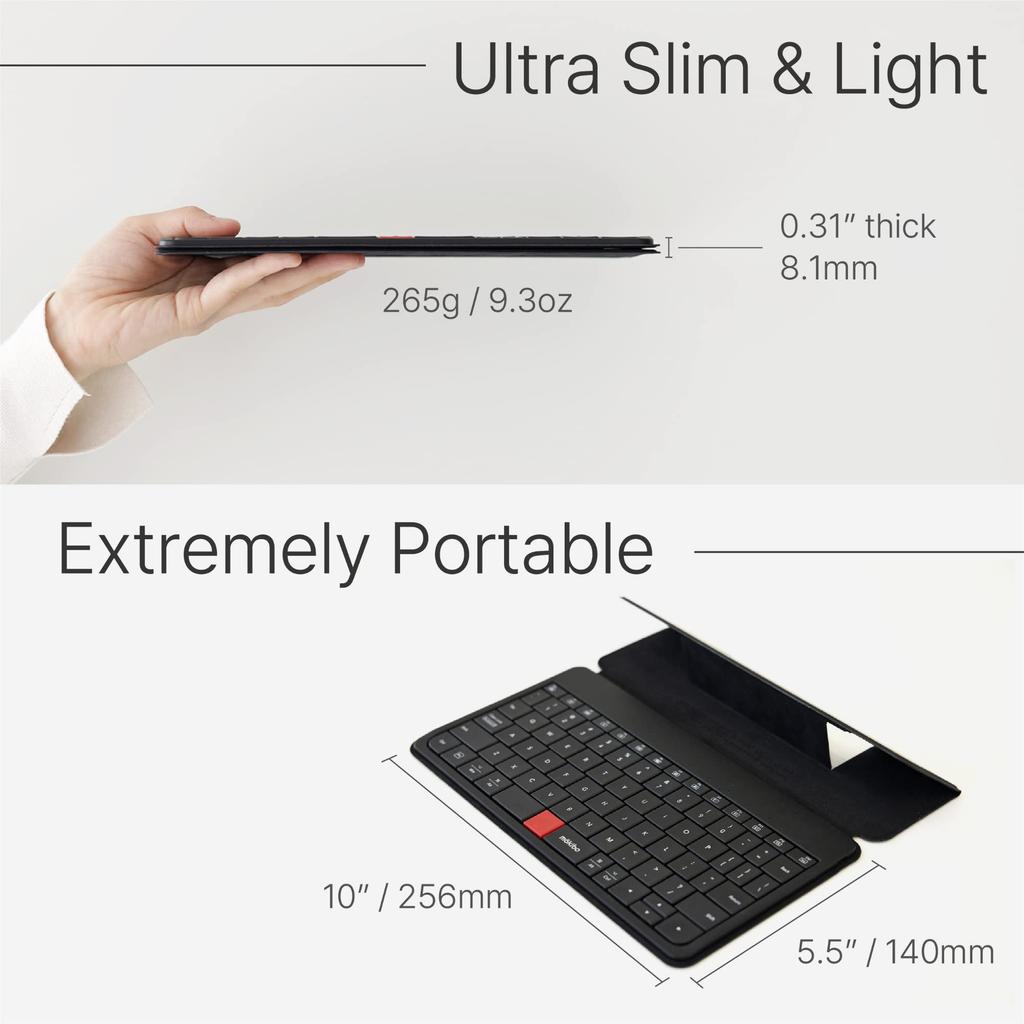 2nd Generation MOKIBO Mokibo Fusion Universal Bluetooth Keyboard with Trackpad