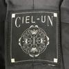 90s Vintage CIEL-UN leather coat women M heavy cowhide black outer(USED)
