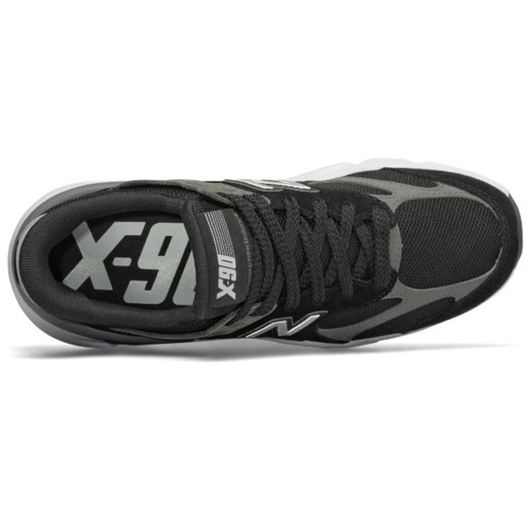 New Balance Nb X-90 Fabric Mesh Synthetic Suede Classic Trend Low-Top Lifestyle Shoes Women Sneaker Black WSX90RLB
