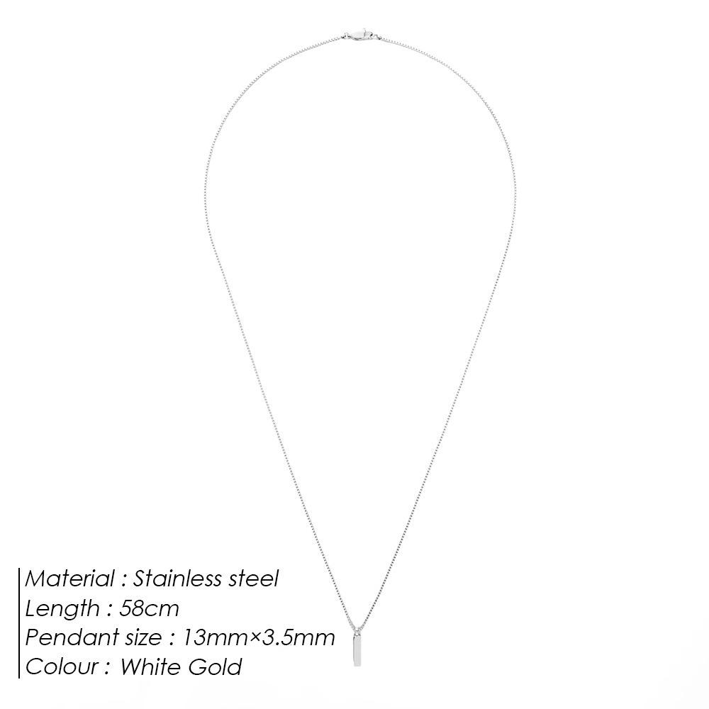 European & American Stylish Korean Stainless Steel Clavicle Necklace for Women - Luxury Titanium Steel Chain Jewelry