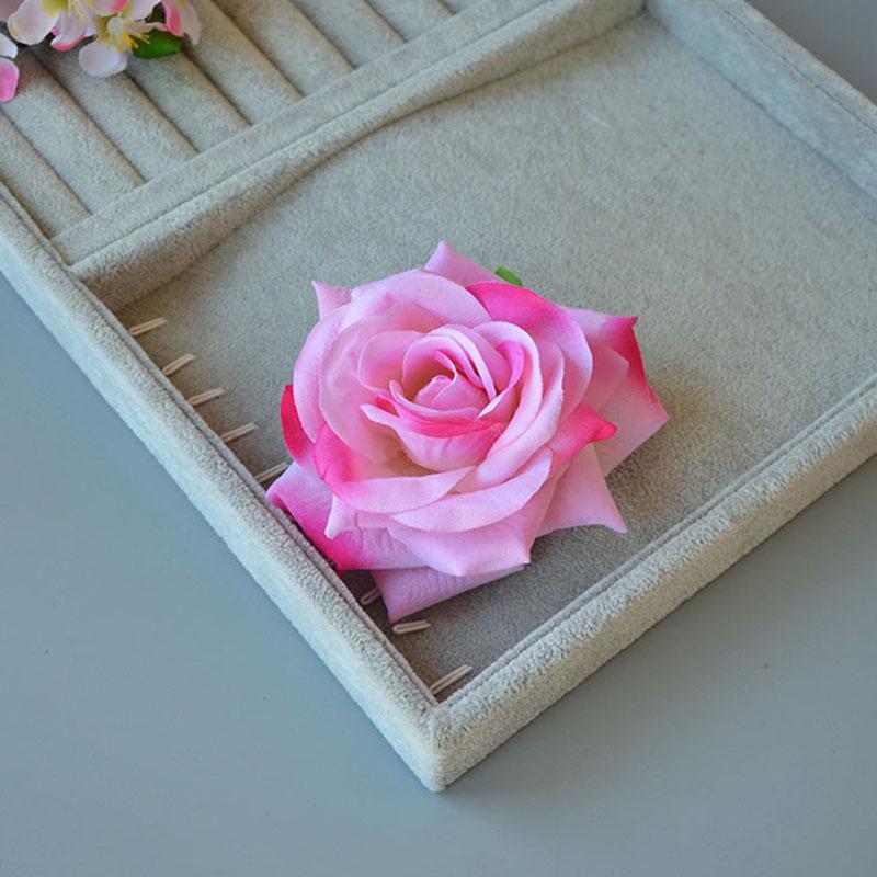 Винтажная красная роза заколка для волос сбоку для танцевальных выступлений