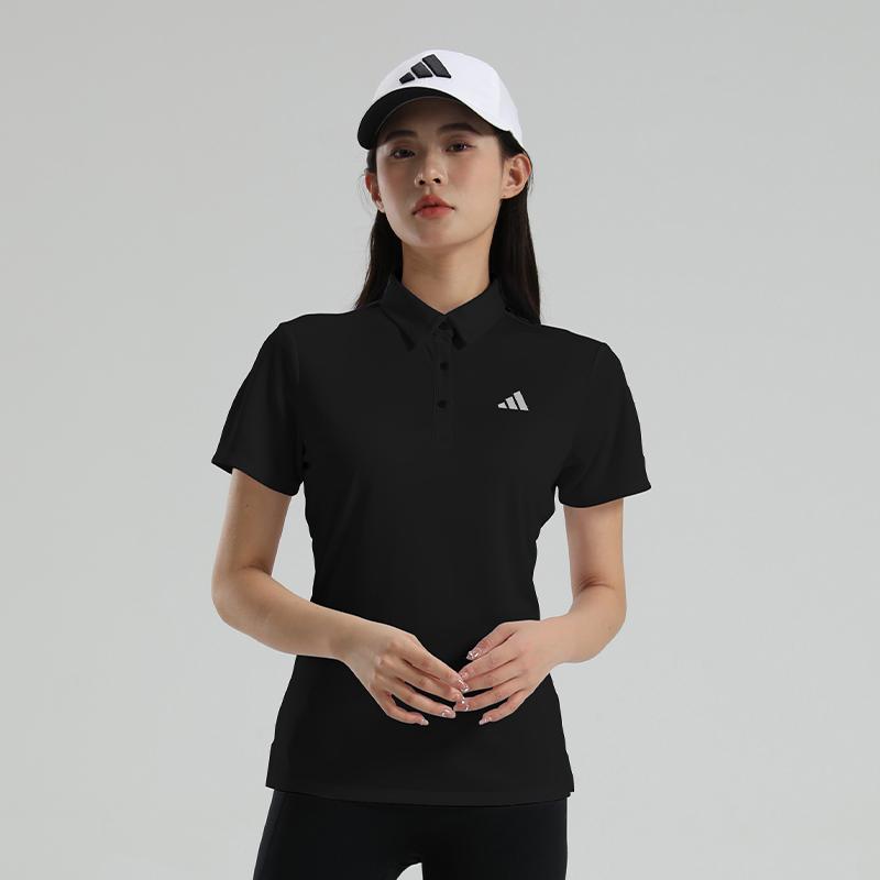 adidas Женская повседневная спортивная рубашка-поло с коротким рукавом для бега KS0431
