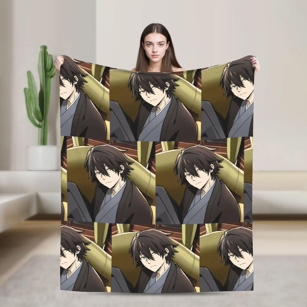 Плед Dazai Bungo Stray Dogs Флисовый с принтом Портативный Супермягкий Плед для Постели Путешествий Покрывала