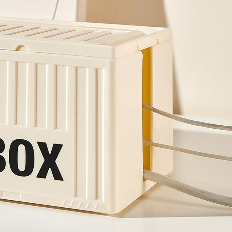 Уникальный контейнер для хранения настольных удлинителей, пылезащитный ящик для хранения розеток, чехол для проводов, органайзер для кабелей