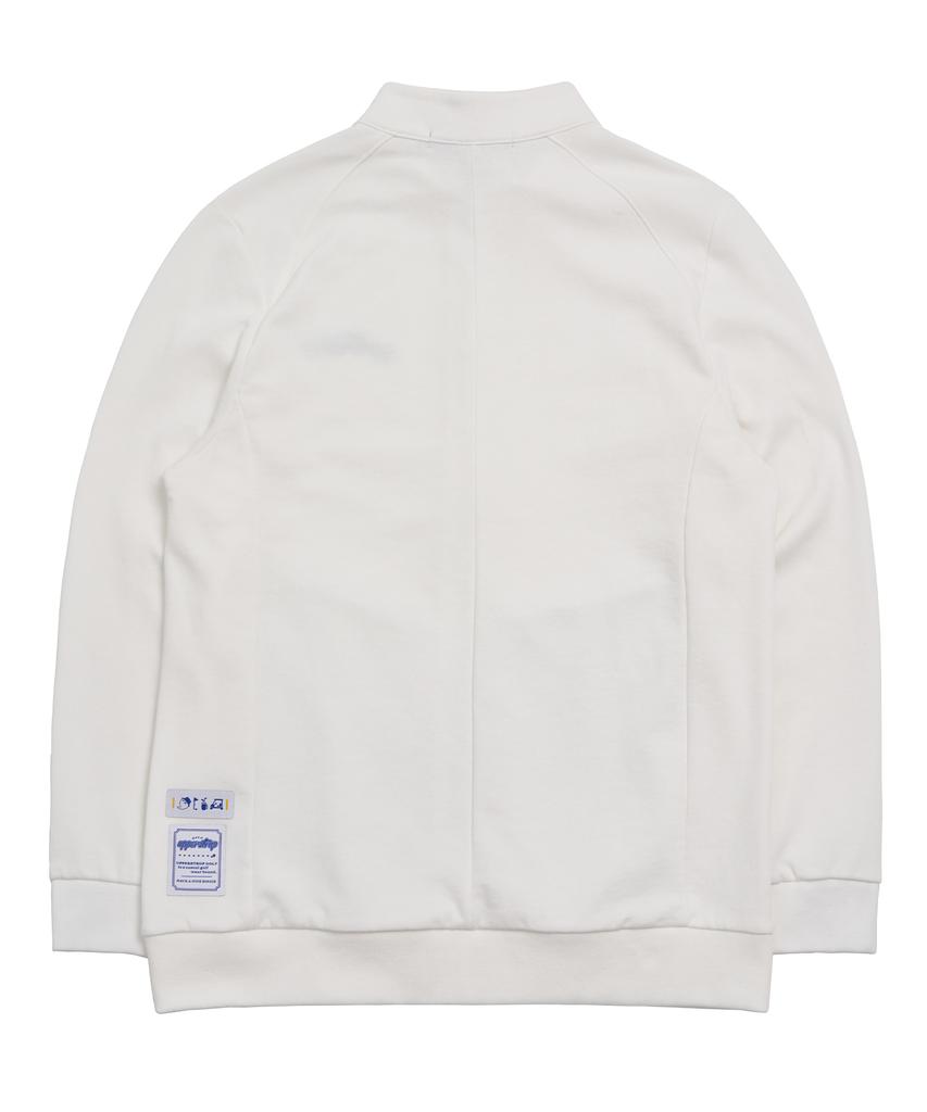 Upperstrop Golf [Up3006] Upst Golf Базовый свитшот на молнии Слоновая кость
