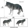 Cross-border Children's Solid Yellow Wolf & Gray Wolf Pup Ornamental Toys