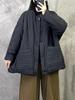 Autumn Spring Winter Cotton Padded Oversized Outerwears Women Casual Loose Jacket Coat