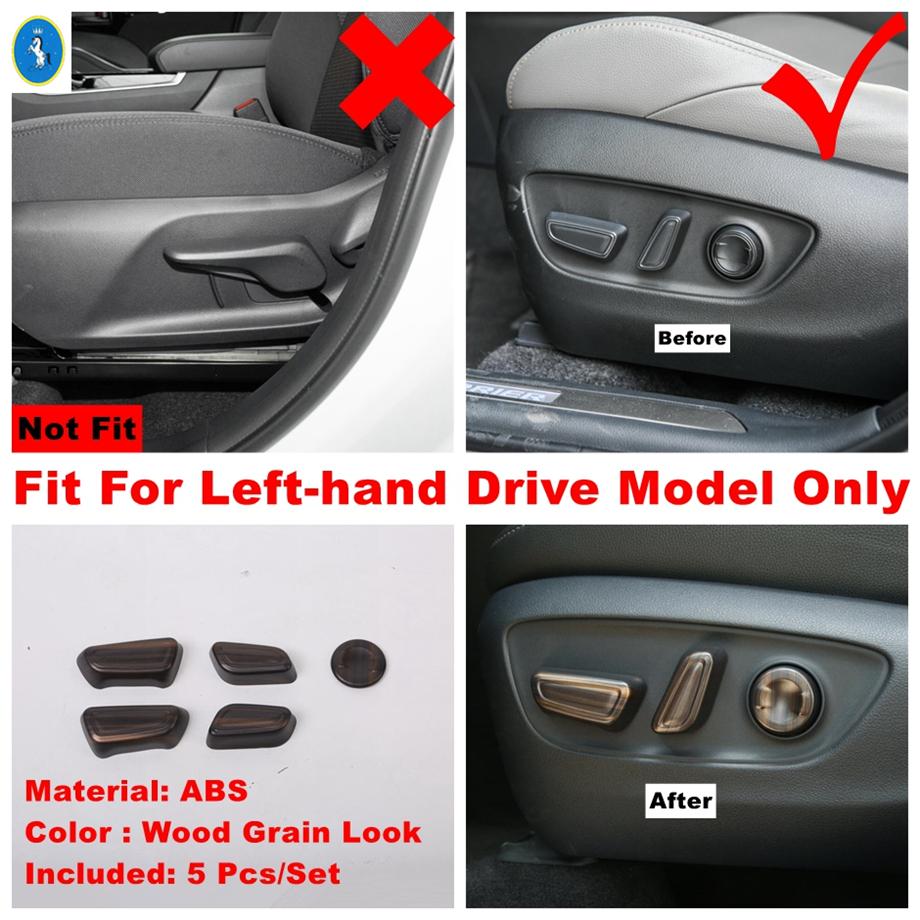 For Toyota Sienna - 2025 Carbon Fiber Car Seat Backrest Adjustment Button Decor Panel Sticker Cover Trim ABS Accessories