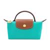 New Le Pliage Recycled Canvas With Leather Canvas Bag, Dumpling Bag, Handbag Women's Lake Aqua Green 34175089P70