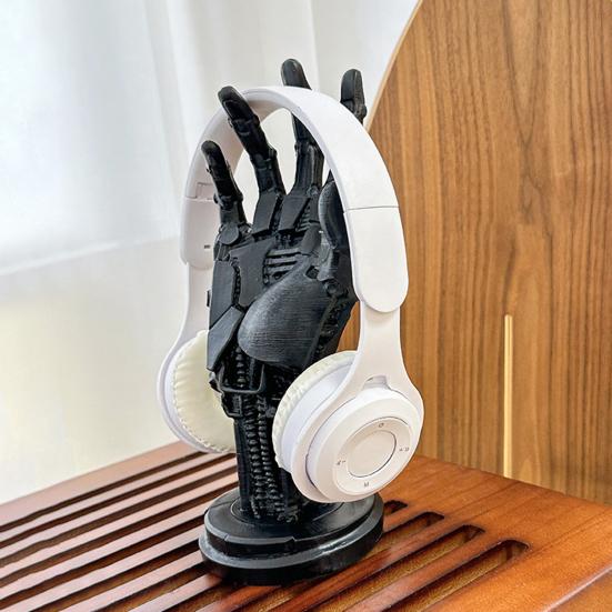 Gaming Controller Holder Stand Basketball Stand Cyberpunk Silverhand Mechanical Hand Desktop Gamepad Headphone Hanger Desktop Decoration Model