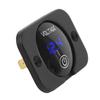 Voltage Gauge with Touch Switch 5 to 48V LED Digital Display Water Resistant Voltmeter Panel for Boat Marine Motorcycle