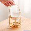 Elegant Gold Cage Shape Essential Oil and Candle Burners Diffuser for Home Decors and Relaxation in a Portable Designs