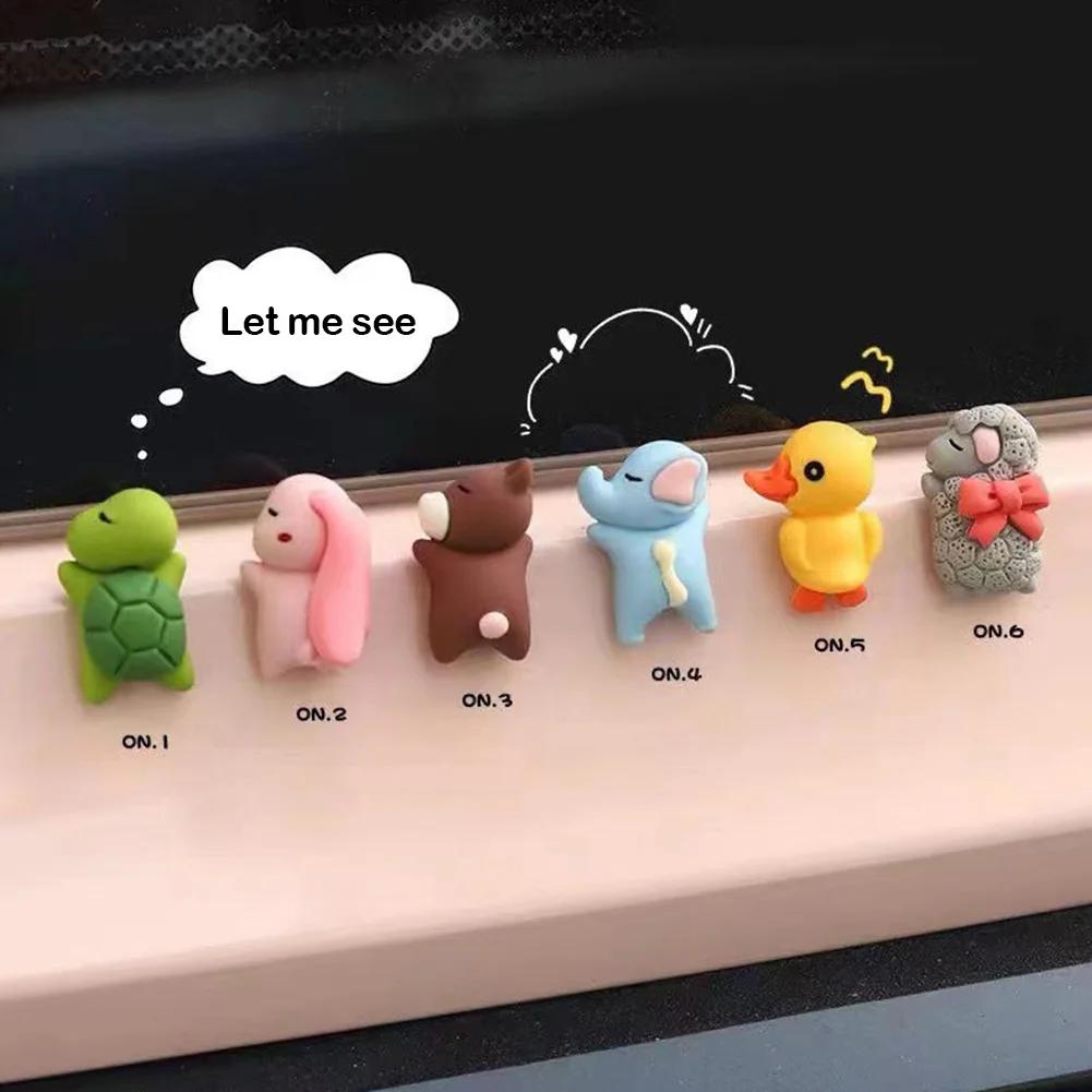 Милые автомобильные украшения, центральная консоль автомобиля, экран дисплея, украшения интерьера автомобиля, маленькая черепаха, милый кулон, кукла для девочек