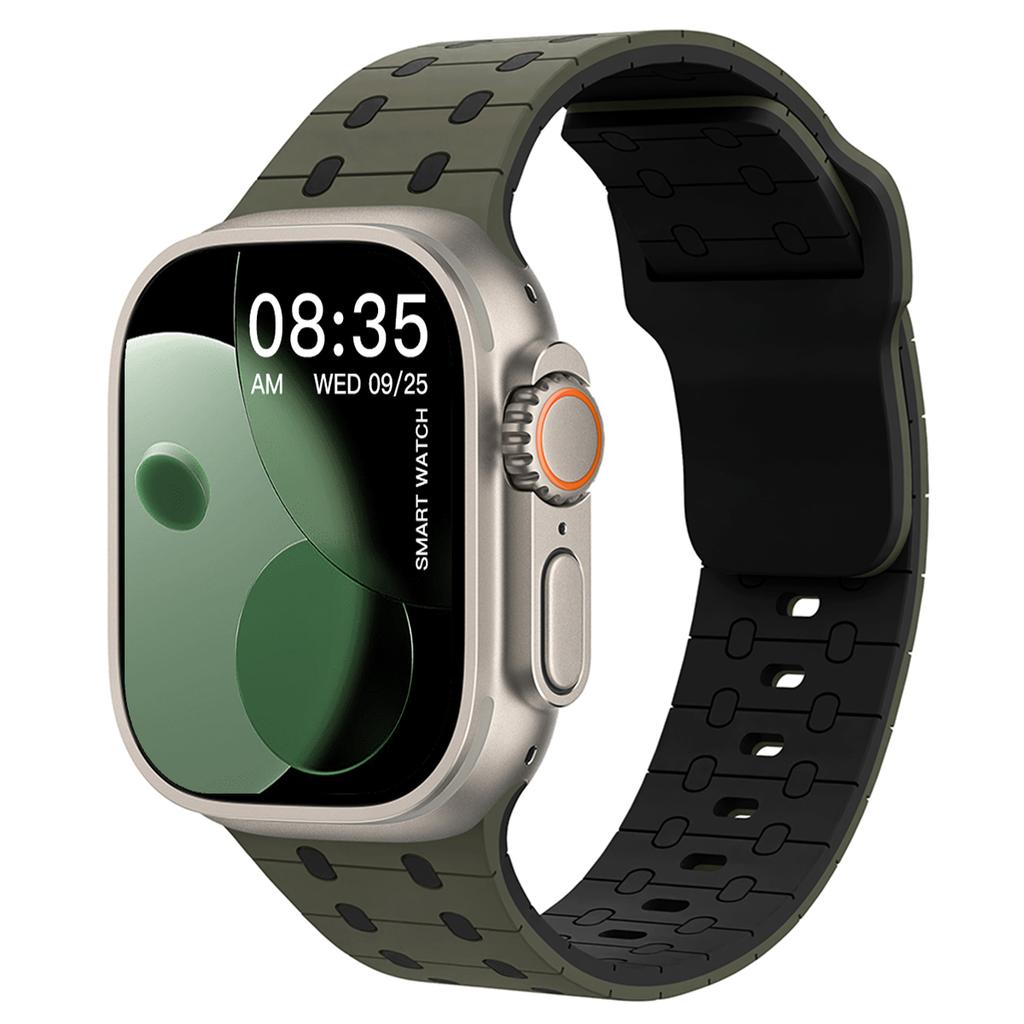 Силиконовый ремешок Для Apple watch Ремешок 45мм 41мм 44мм 49мм 40мм 38 42мм 46мм браслет correa iwatch Серия 10 9 8 7 6 5 3 SE Ultra