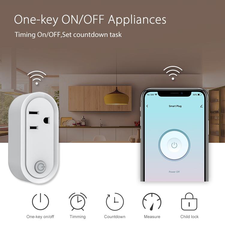 Умная розетка Corui Tuya Zigbee Us 15a, умная розетка Alexa Google Home Control, поддержка приложения Smart Life, нужен шлюз Tuya
