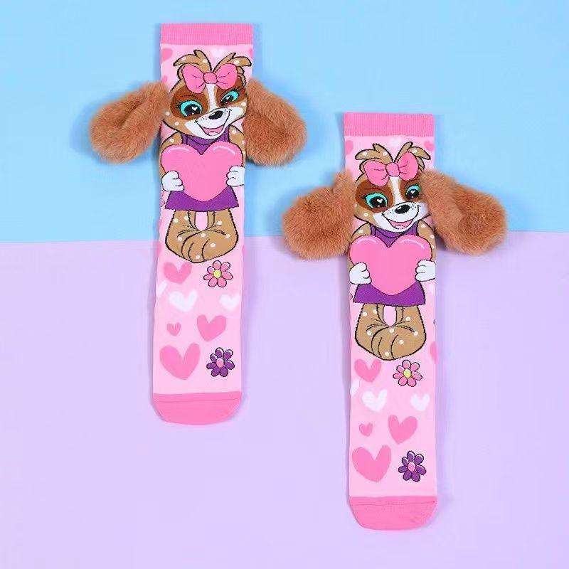 Trendy Cartoon Duck Bow Princess Socks for Girls - Children's Jewelry-Inspired Design