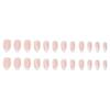 Minimalist White French Line Press-On Nails Women - Glue Jelly Gel Adhesive Wearable Nail Tips