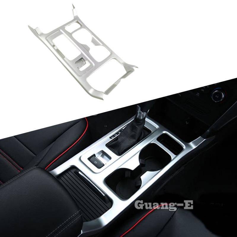 For Ford Kuga Escape 2013 2014 2015 2016 2017 2018 ABS Silver Handbrake Shift Stall Paddles Cup Switch Frame Trim Hood