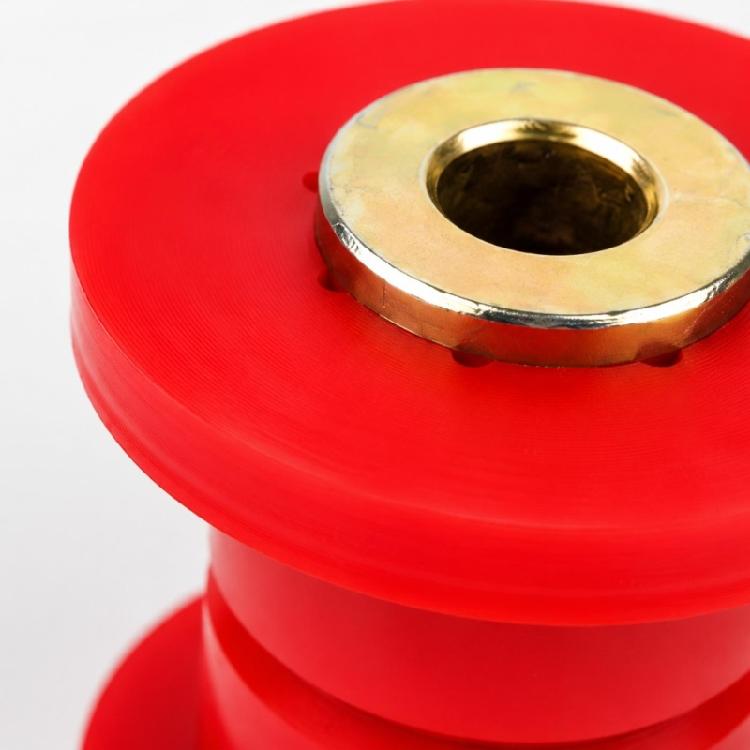 Control Arm Bushing Set for Front Suspension Service, with Flanged Polyurethane Bodies and Metal Center Hardware