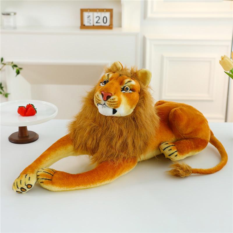 Плюшевый тигр, мягкая игрушка, реалистичный, наполнитель из PP-хлопка, подушка для обнимания
