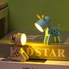 Desk Lamp Non-Glaring Decorative Energy Saving Attractive Lovely Dog Deer Style LED Book Light Reading for Home