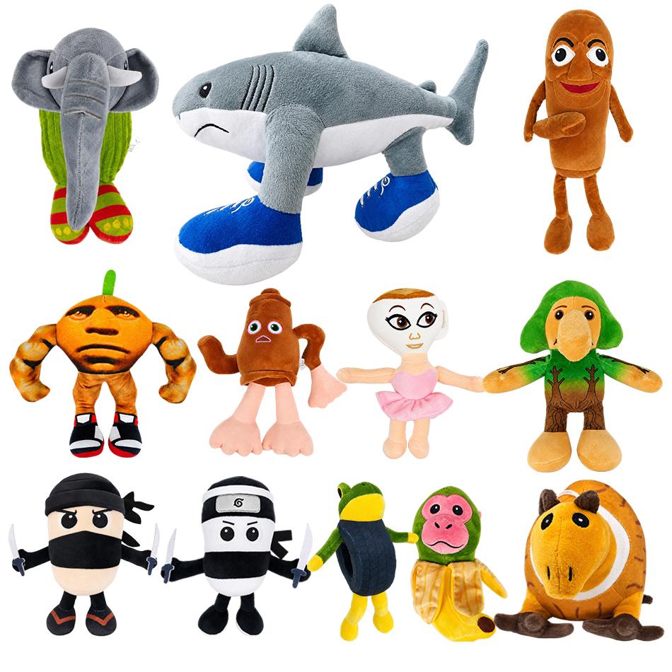 Tung Tung Sahur Plush Toy Juguete TungTung Sahur Toy Shark Plush Doll Merch Birthday Gift