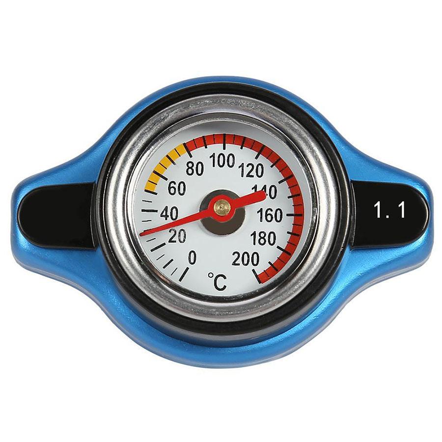 1x Car Accessory Thermost Radiator Cap Water Temp Gauge 1.1BAR Cover Universal
