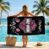 Vintage Motorcycle Fashion Beach Towel: Ideal for Summer Adventures Soft, absorbent and quick drying suitable for swimming and bathing