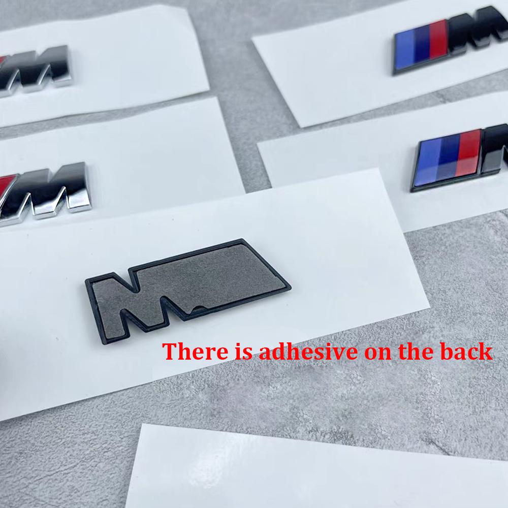 BAUVK1 3D BMW M Logo Stickers Rear Trunk Badge Fender Side Emblem For E36 E46 E39 E60 F20 E90 E91 X5 E53 E87 E34 M E60 Car Accessories