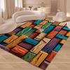 Красочный ковер с текстурой дерева для спальни, гостиной, дома, украшения дивана, большой игровой коврик для детей