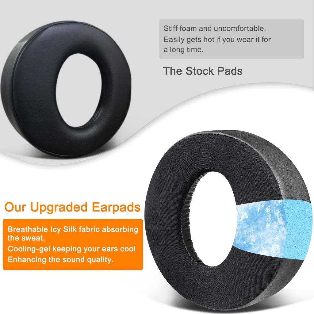 SOULWIT Cooling Gel Pad Ear Pad Replacement Compatible with Sony Gold Wireless Playstation PS4 Gaming Headset 2014 Edition Model Head Pad Cooling Pad