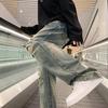 Летние уличные ретро рваные вареные джинсы прямого кроя для мужчин и женщин