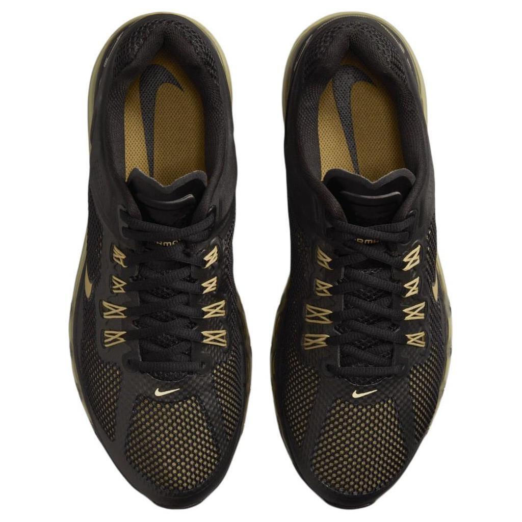 Nike Air Max 2013 Black Flat Gold Unisex Sneakers Metallic-Gold HQ1927-001