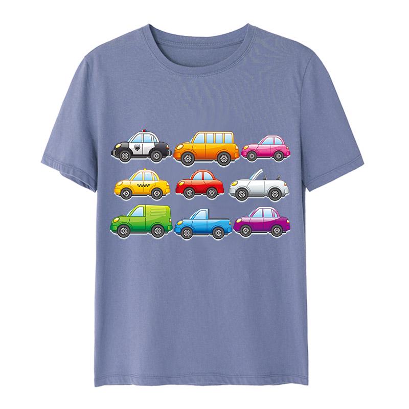 DIY теплопередающие железные нашивки с милыми мультяшными машинками, набор нашивок для детской одежды, футболки, платья