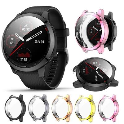 Для Garmin Vivoactive 4 4S Защитный чехол из ТПУ с покрытием для Garmin Venu 2 2S Full Covergae Мягкий защитный чехол Рамка-бампер