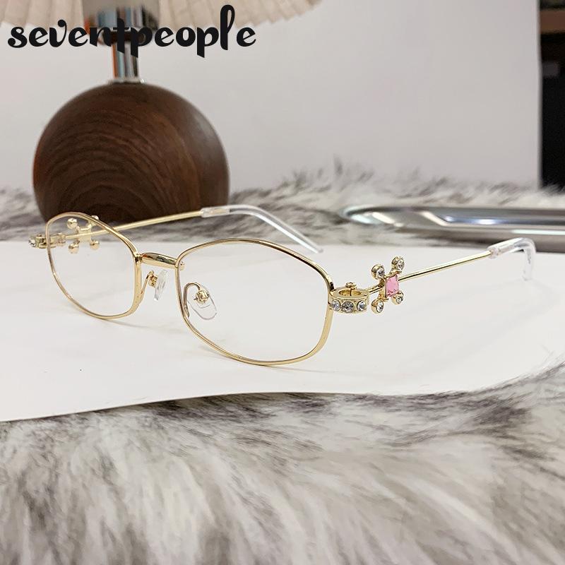 Маленькие солнцезащитные очки-многоугольники со стразами для женщин, модный бренд класса люкс, Y2K, панк, металлические солнцезащитные очки, ретро, очки по рецепту