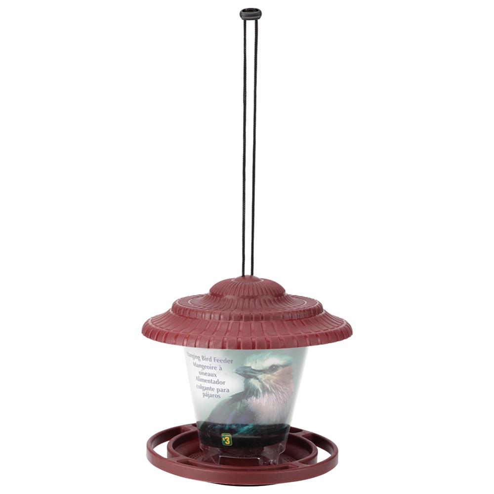 With Suspension Wire Bird Feeding Container Transparent Container Bird Seed Container Garden Use